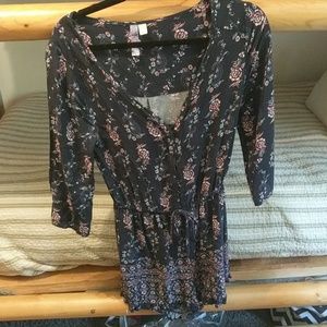 Navy blue romper
